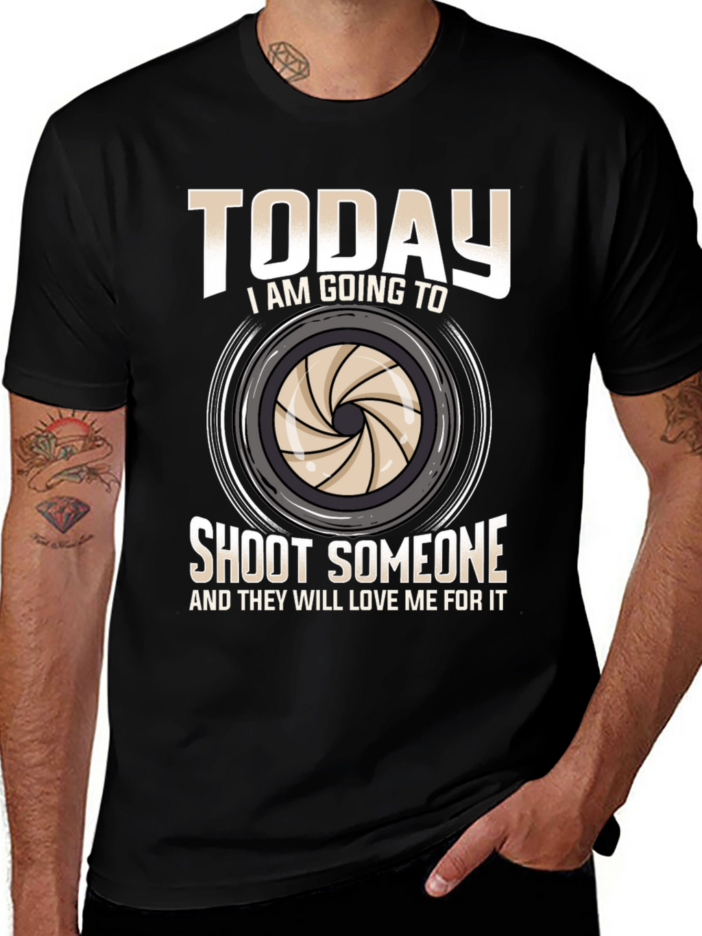 Funny Photography T-Shirt - Shoot Someone Today