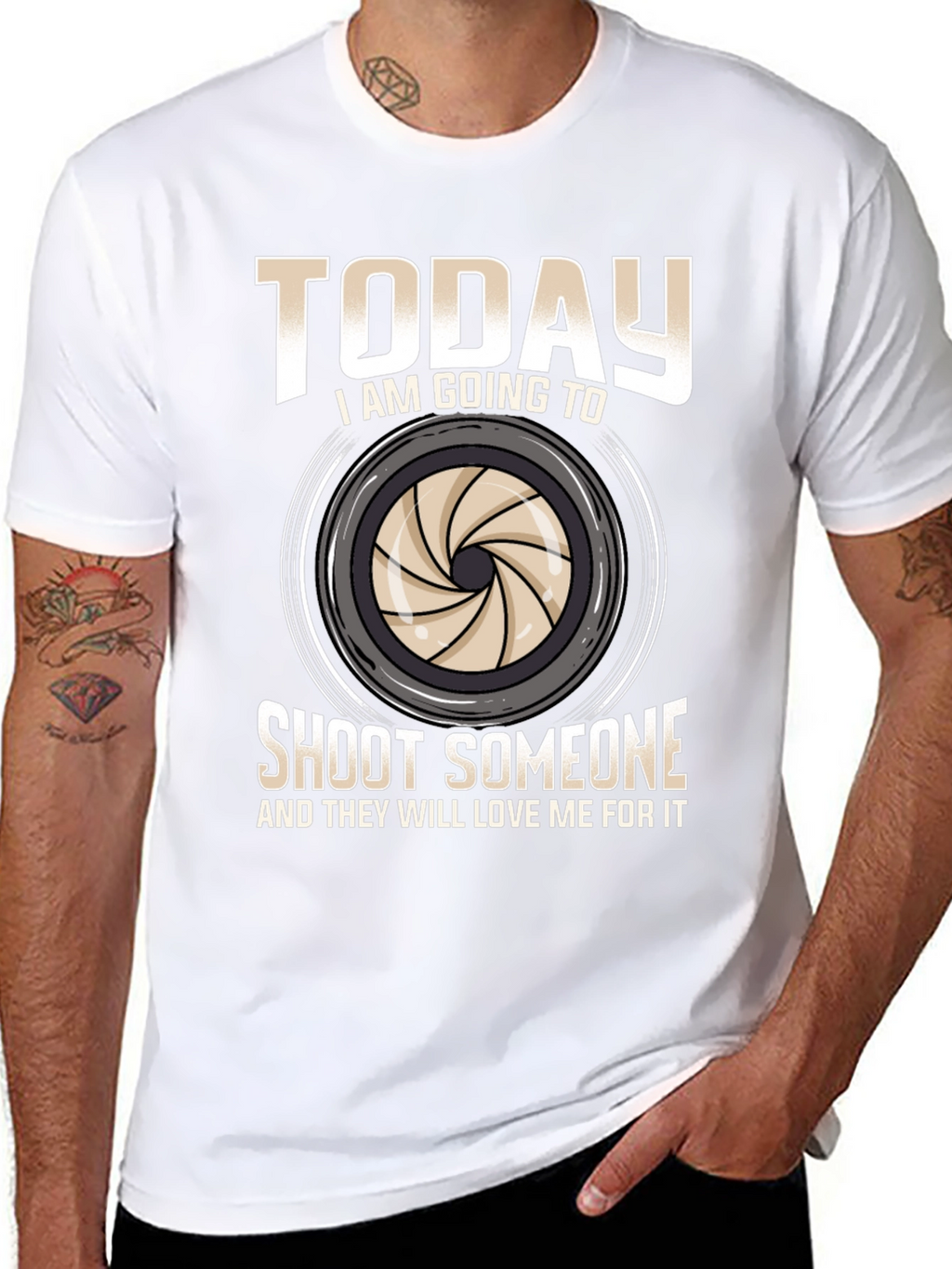 Funny Photography T-Shirt - Shoot Someone Today