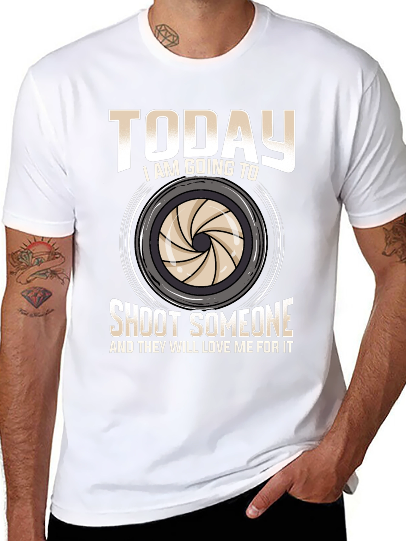 Funny Photography T-Shirt - Shoot Someone Today