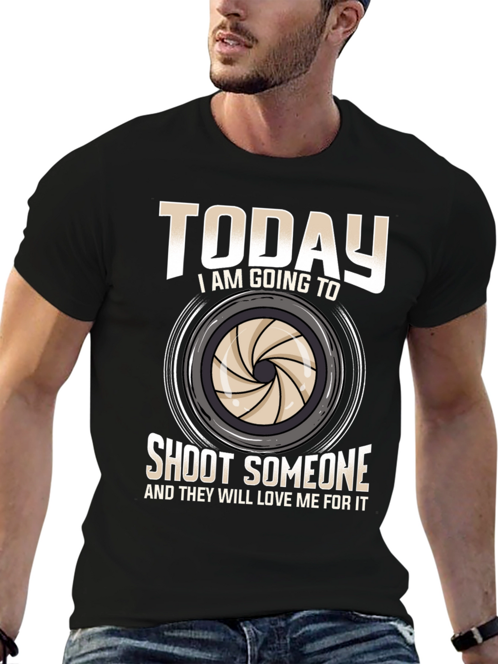 Funny Photography T-Shirt - Shoot Someone Today