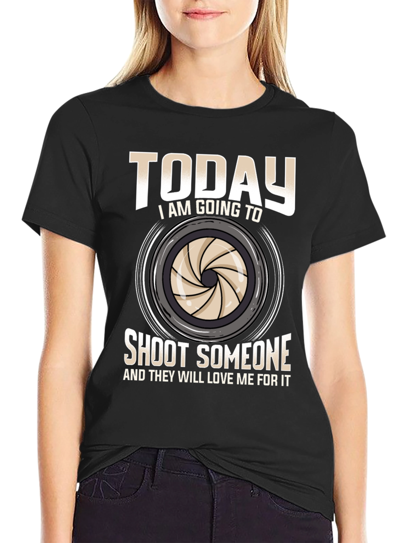 Funny Photography T-Shirt - Shoot Someone Today