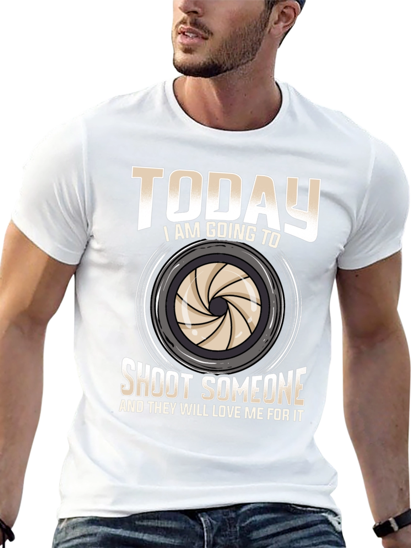 Funny Photography T-Shirt - Shoot Someone Today