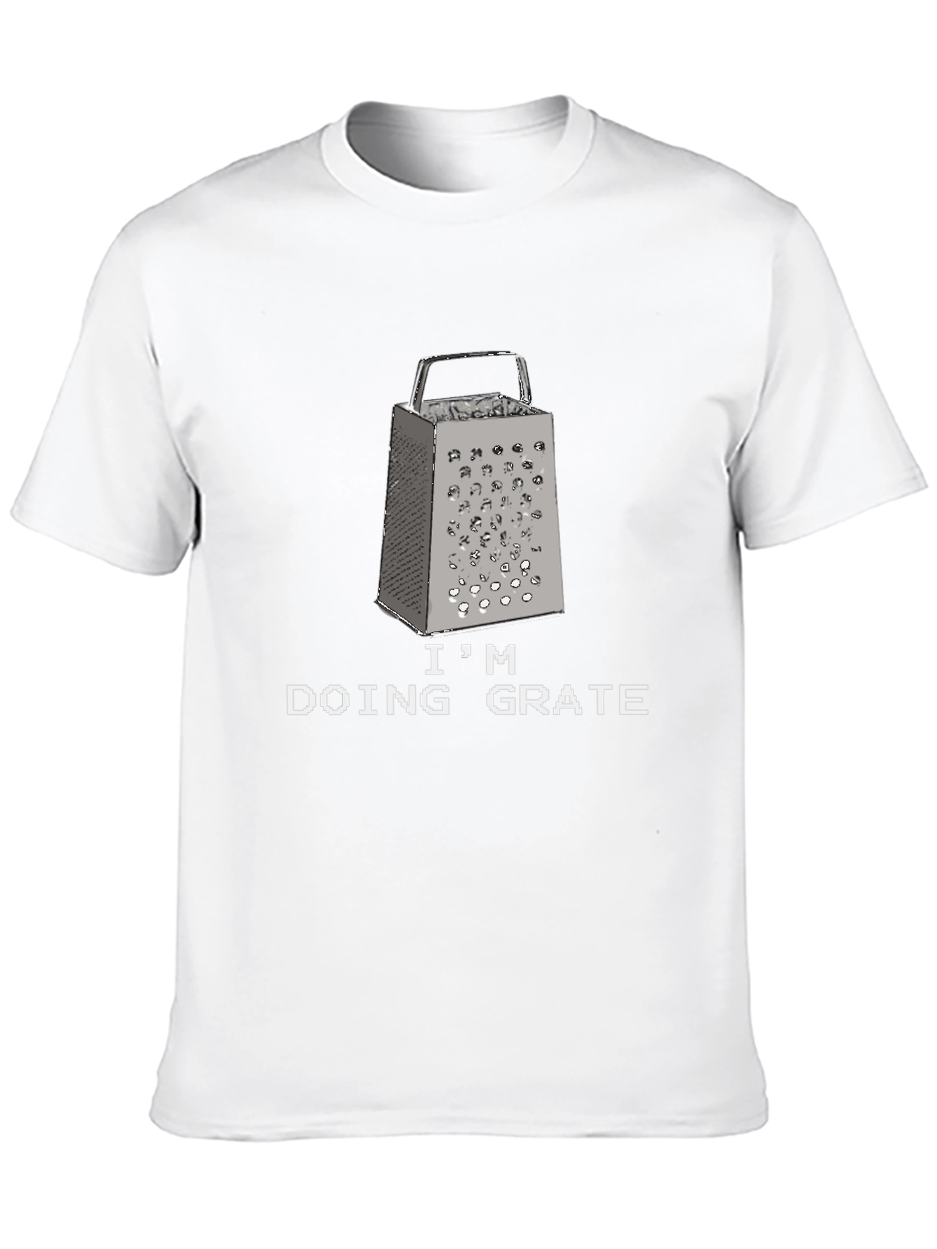 Im Doing Grate Funny Cheese Grater Black T-Shirt