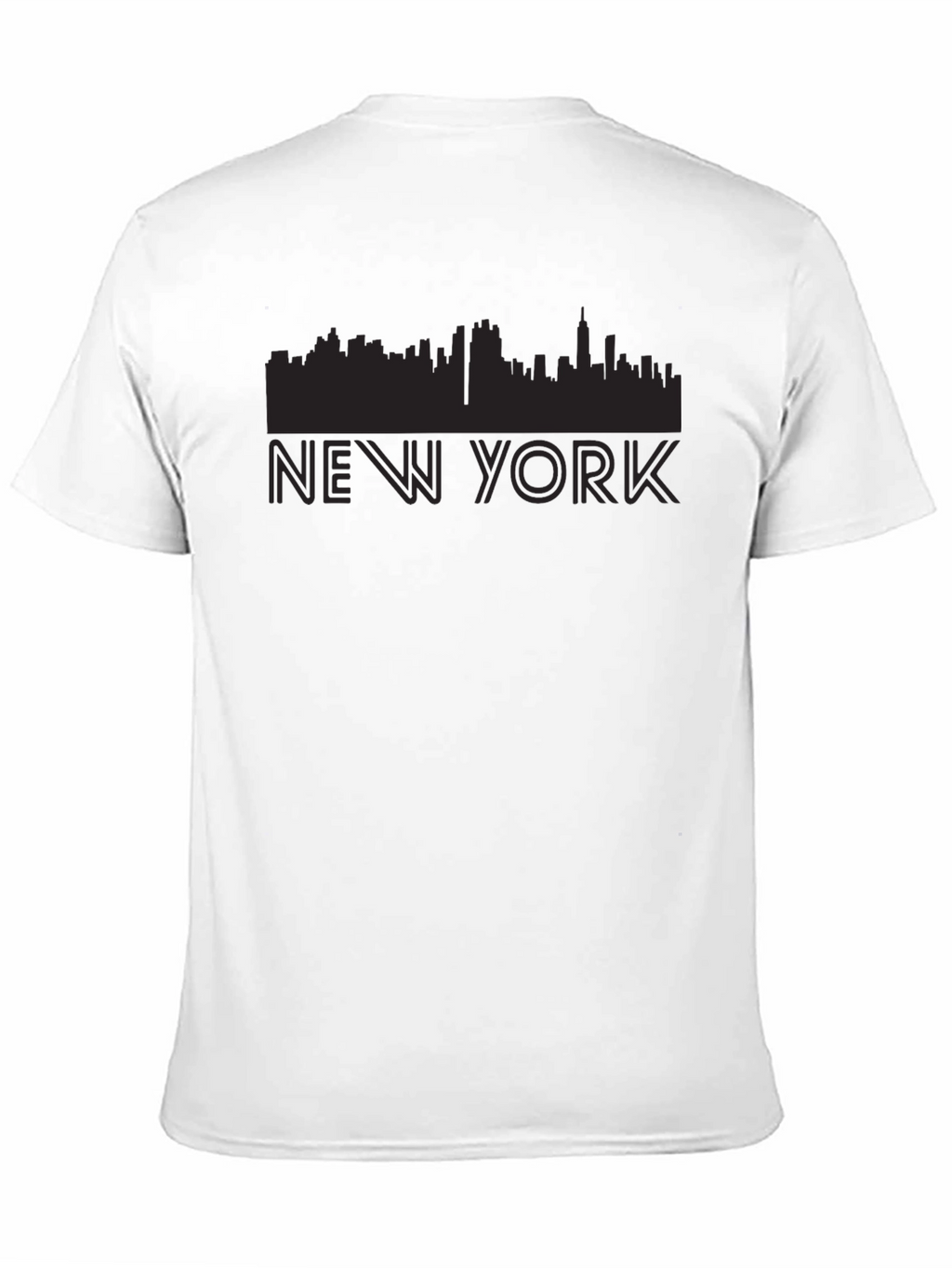 New York Skyline Graphic Tee - Black
