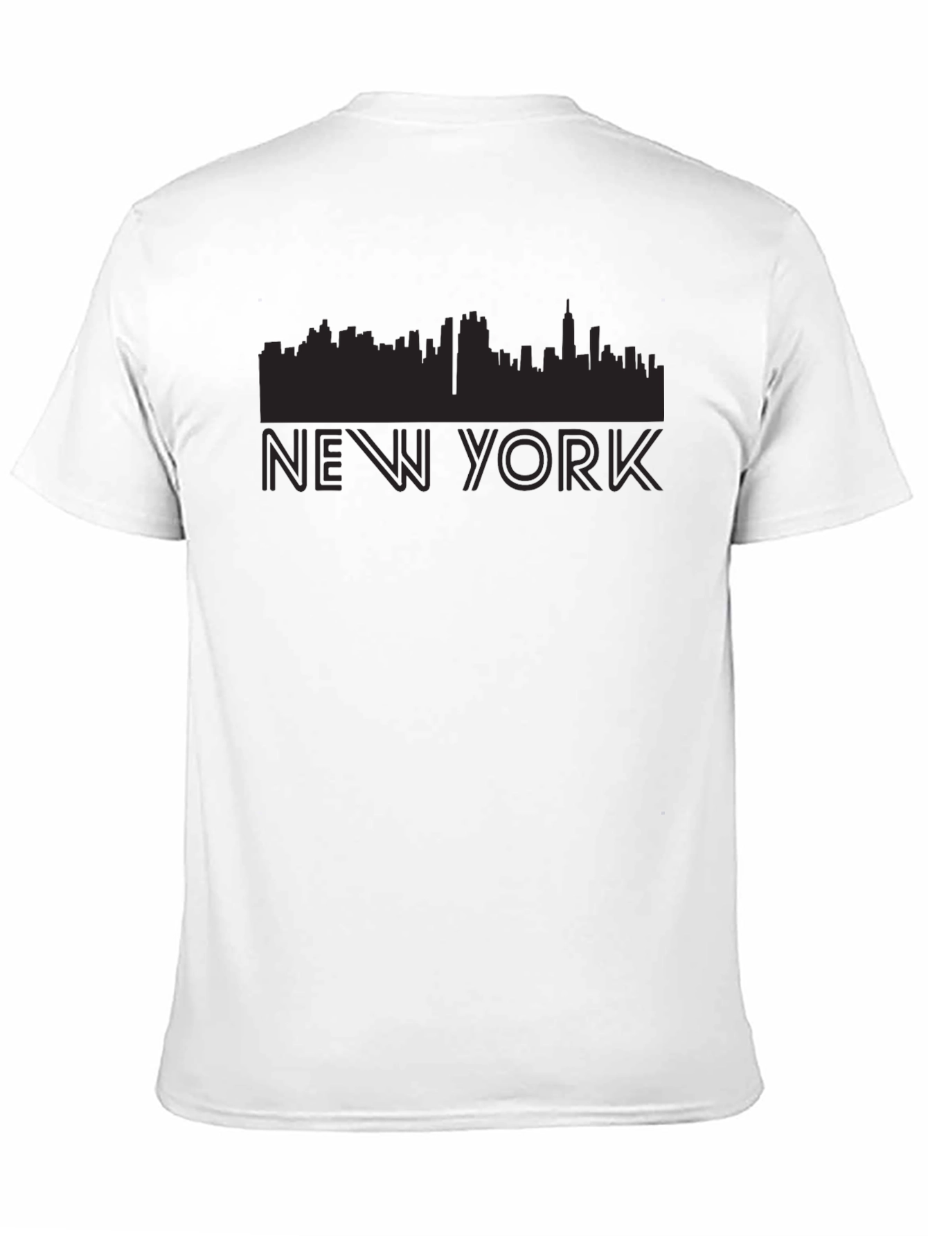New York Skyline Graphic Tee - Black