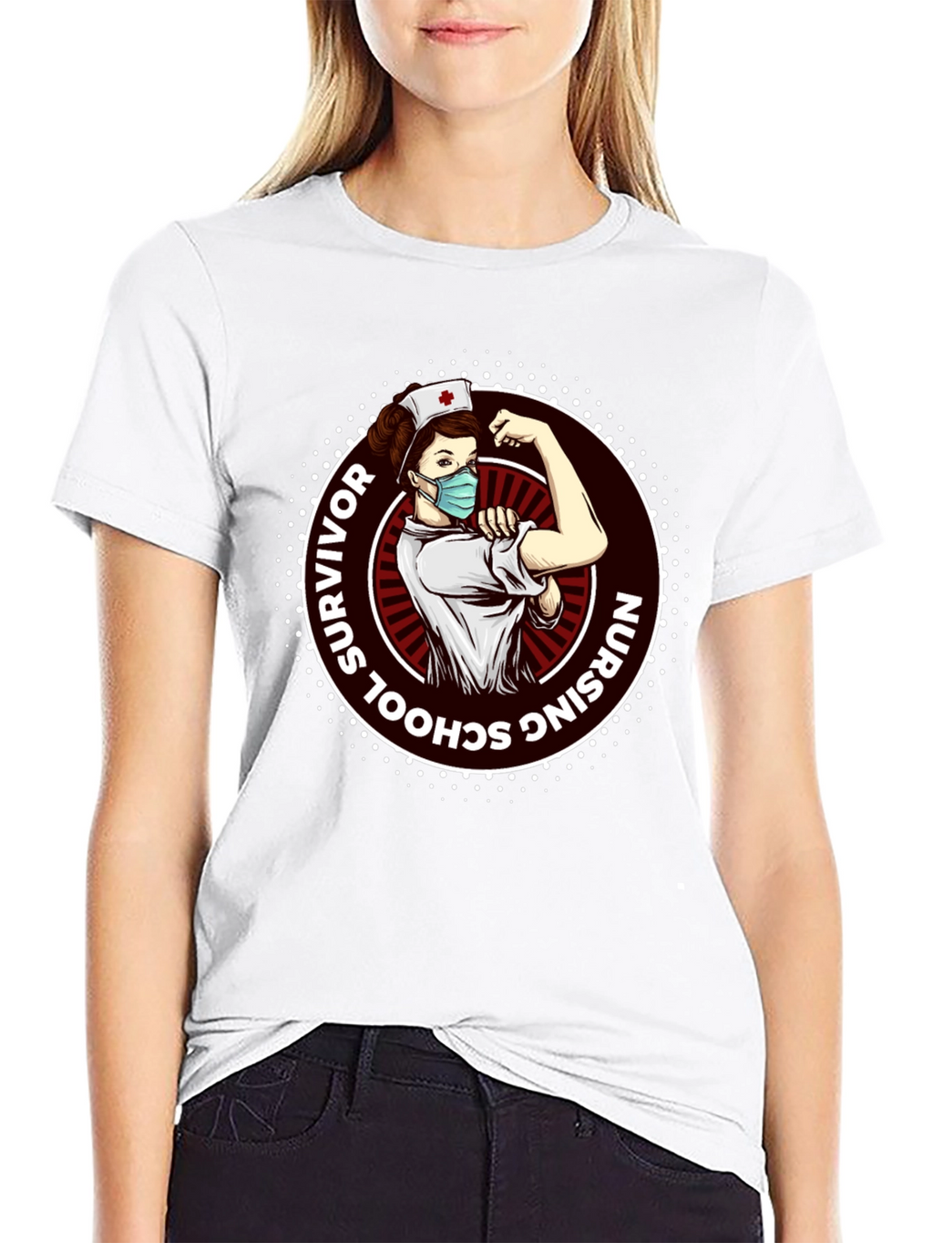 Nursing School Survivor Graphic T-Shirt