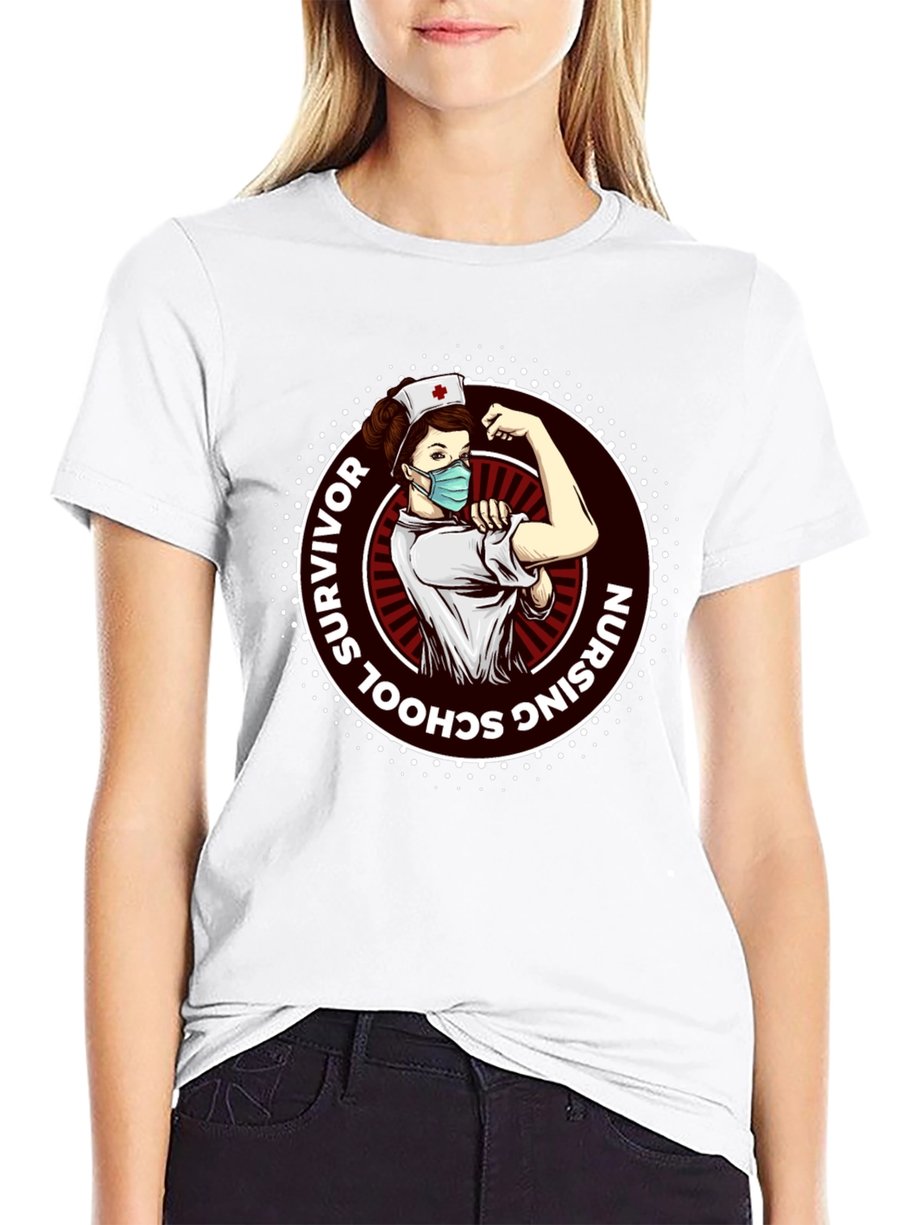 Nursing School Survivor Graphic T-Shirt