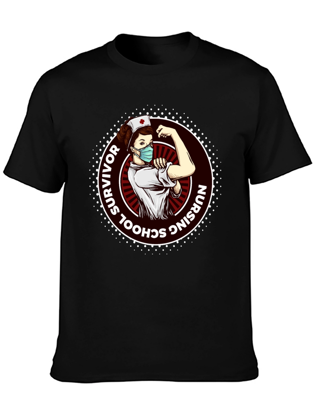 Nursing School Survivor Graphic T-Shirt