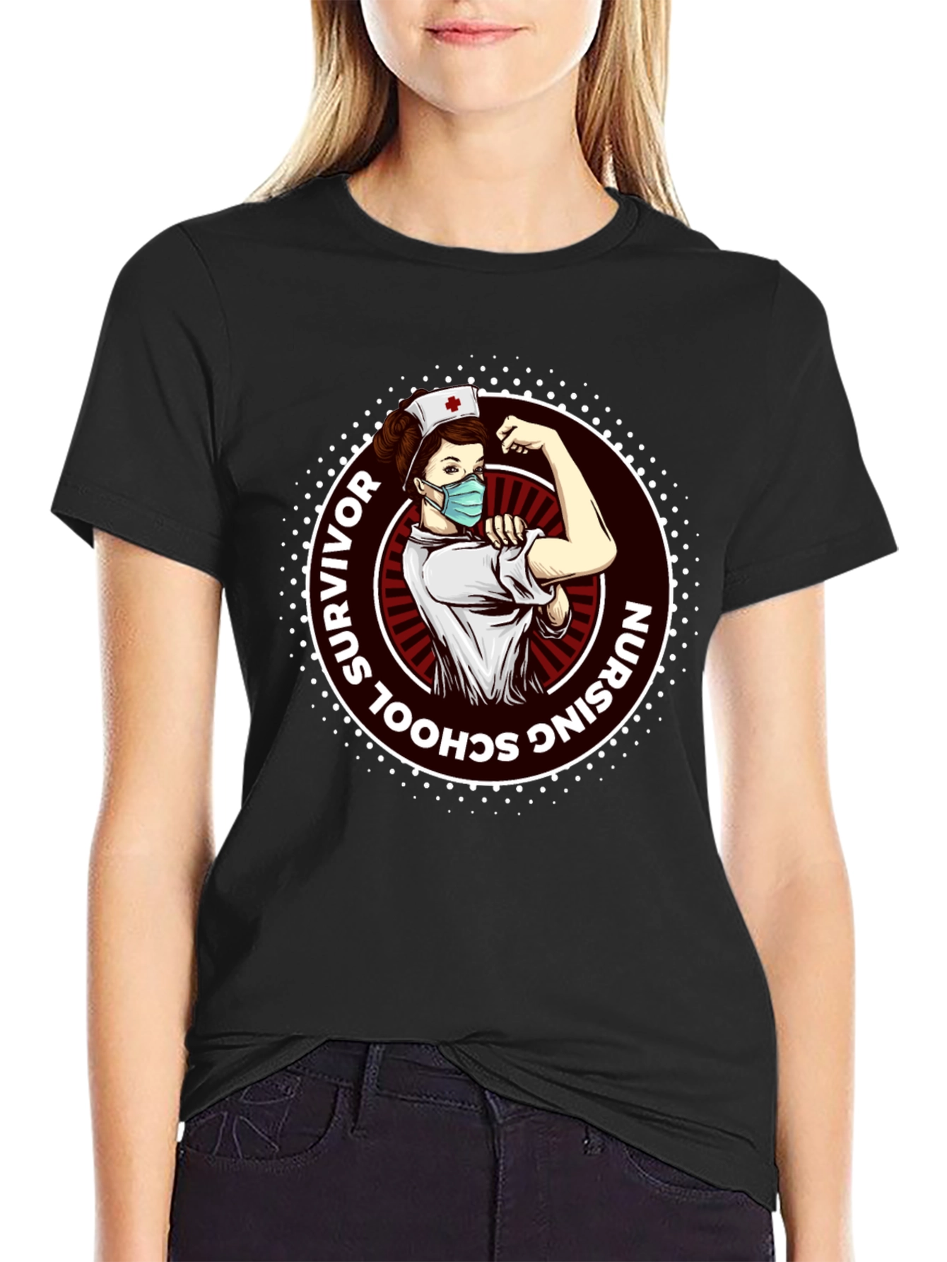 Nursing School Survivor Graphic T-Shirt