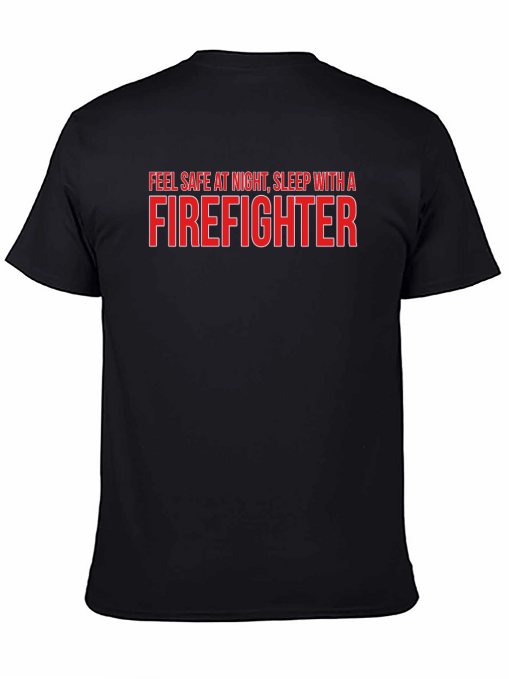 Firefighter Slogan Graphic Tee - Black