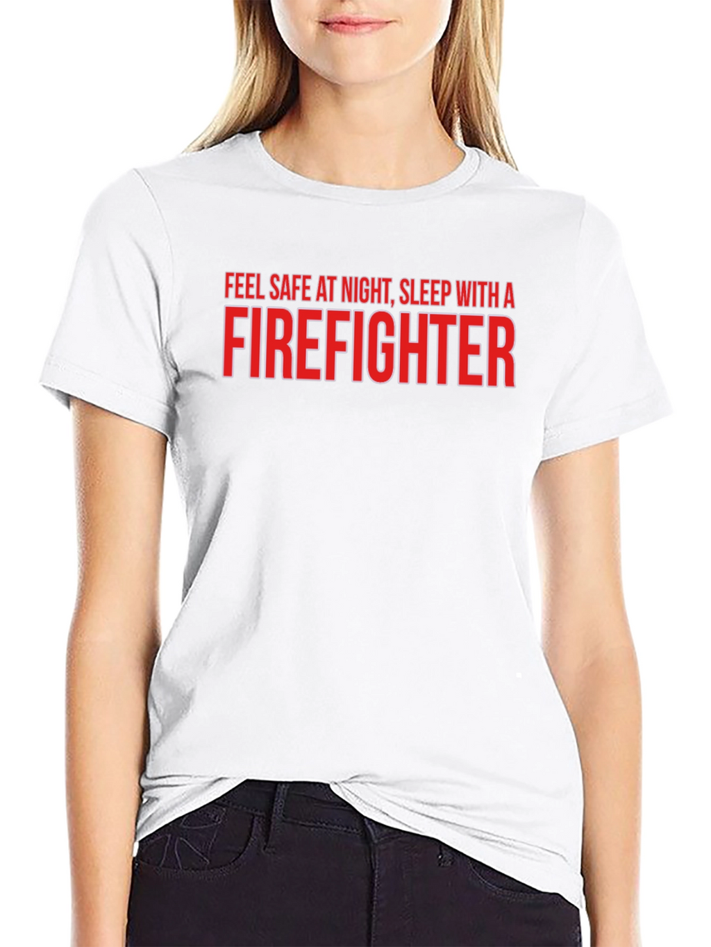 Firefighter Slogan Graphic Tee - Black