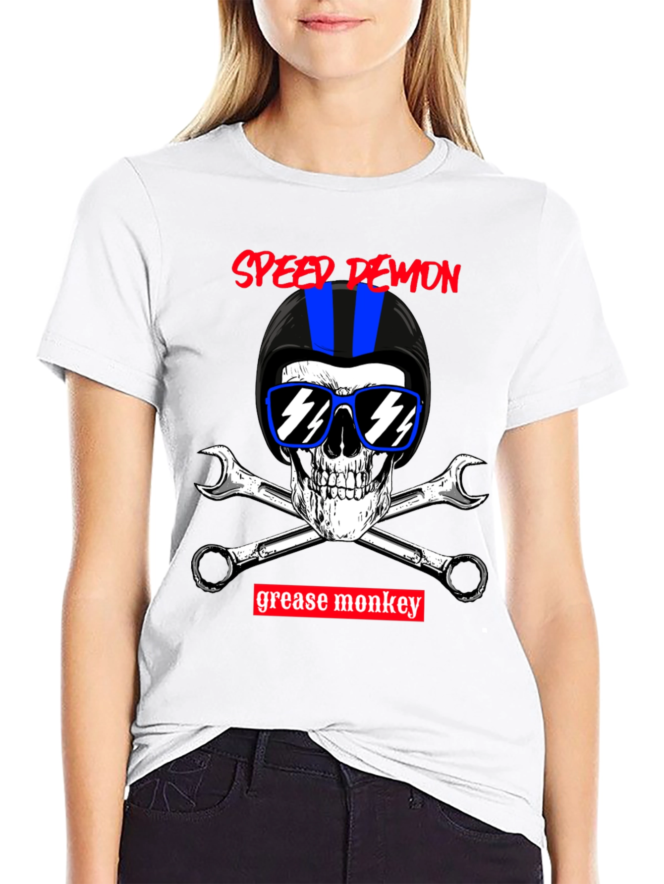 Speed Demon Grease Monkey Biker T-Shirt