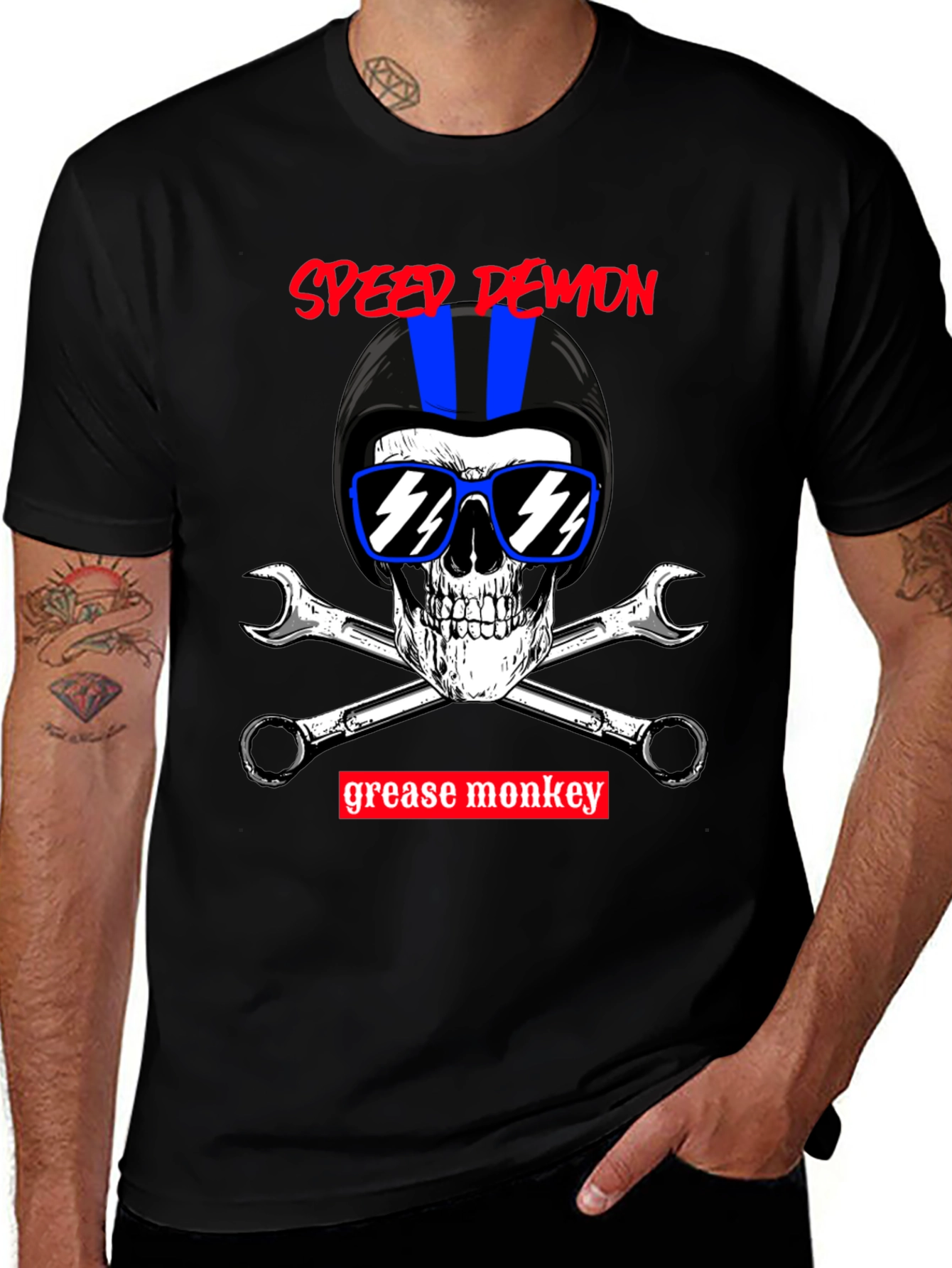 Speed Demon Grease Monkey Biker T-Shirt