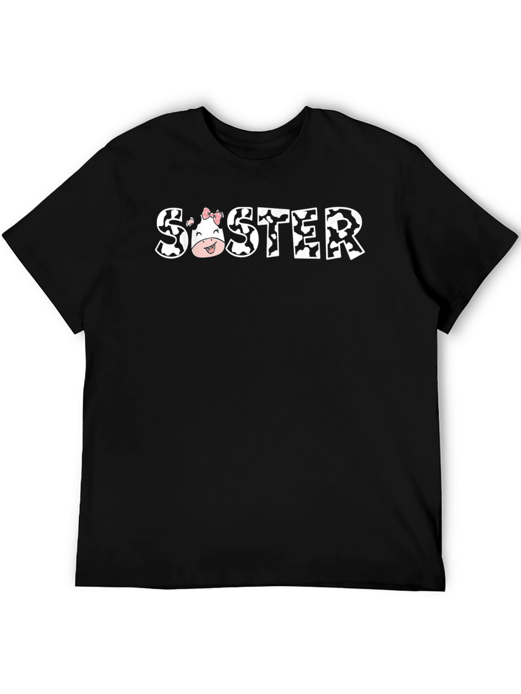 Cow Print Sister T-Shirt