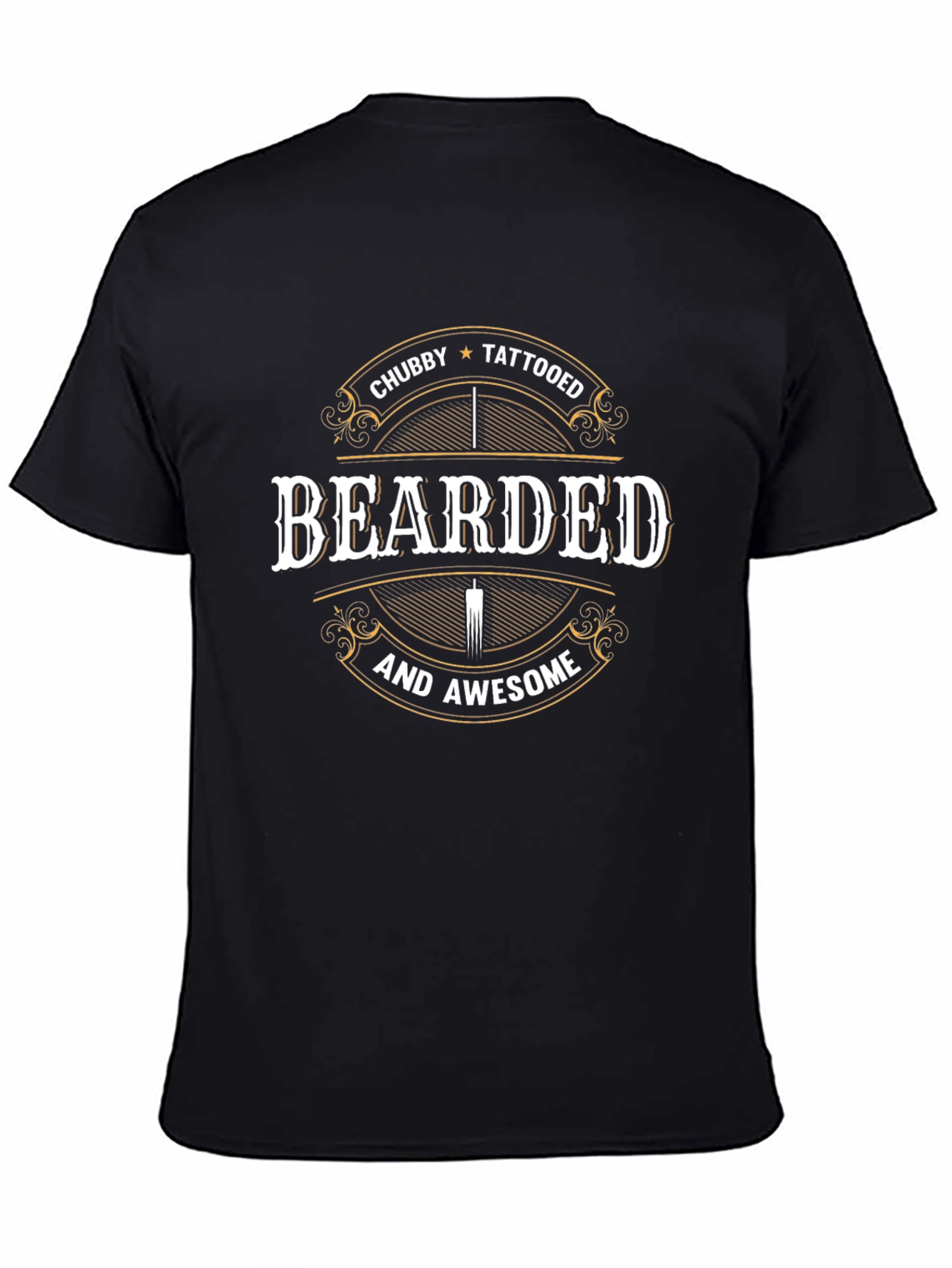 Bearded Chubby Tattooed Awesome T-Shirt