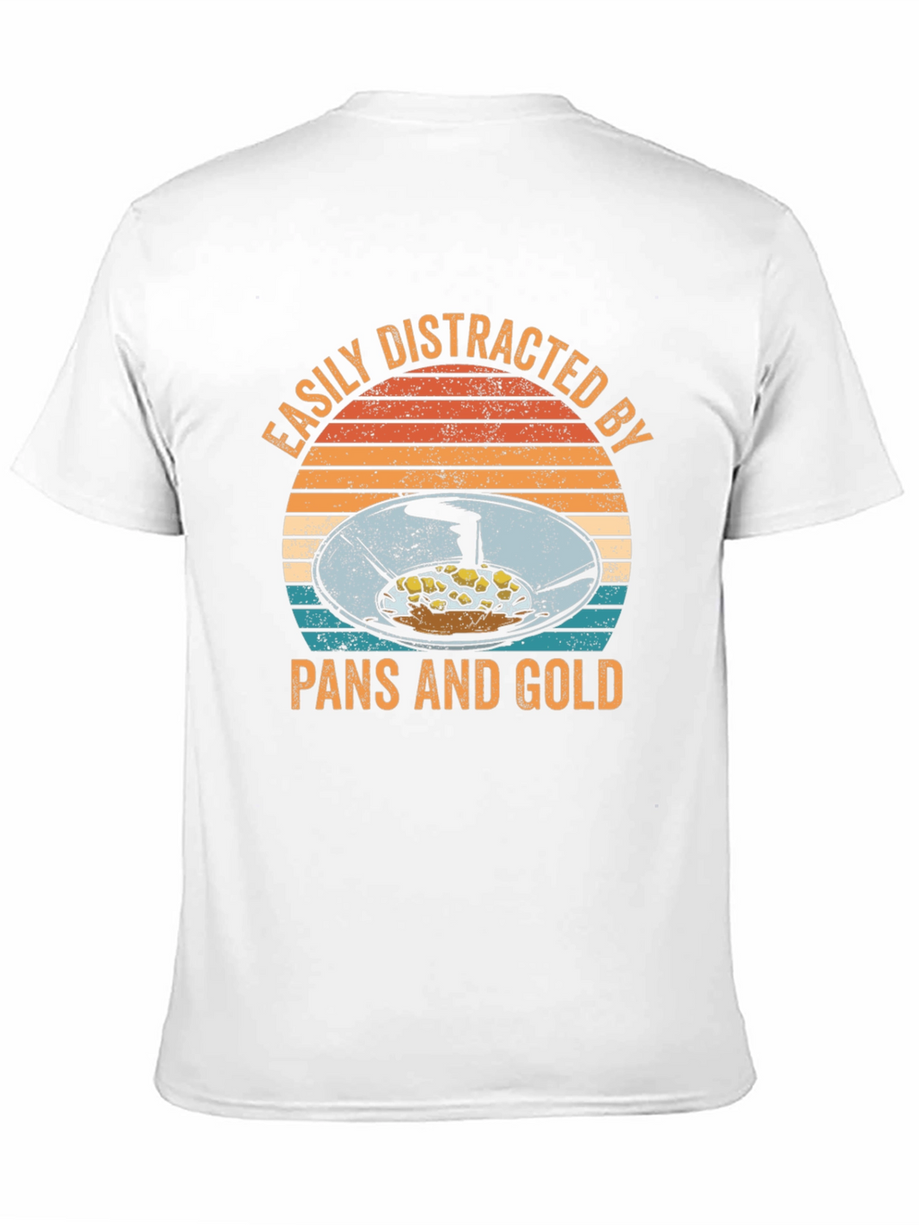 Easily Distracted by Pans and Gold T-Shirt