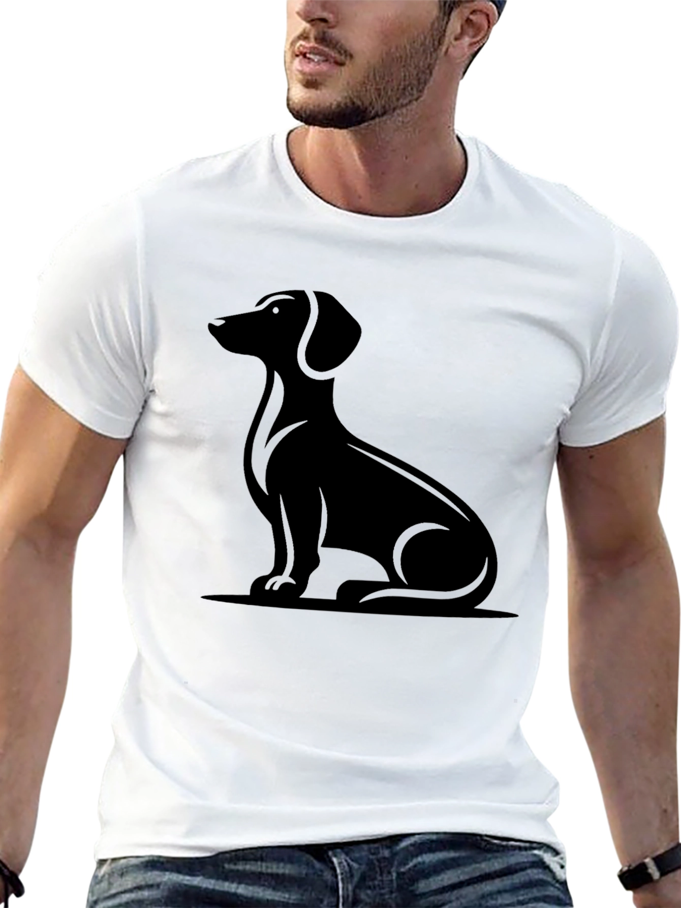 Black Dachshund Graphic Tee