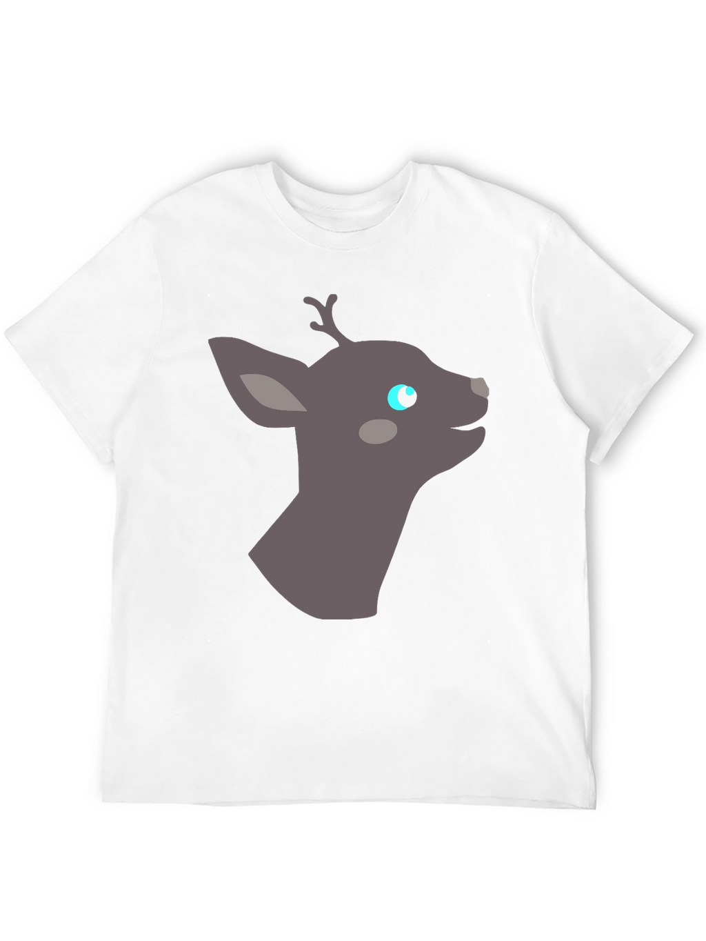 Deer Graphic Tee - Black Casual Shirt