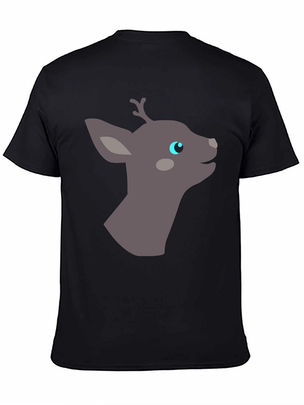 Deer Graphic Tee - Black Casual Shirt