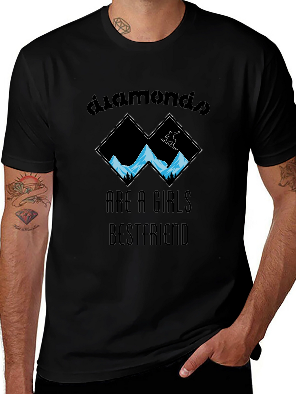 Diamonds Girl Bestfriend T-Shirt