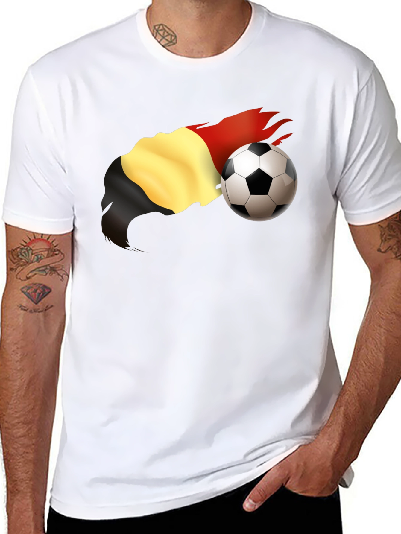 Belgium Soccer Fan T-Shirt - Black