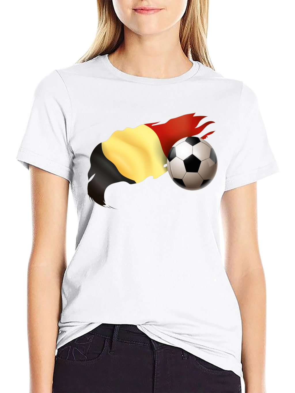 Belgium Soccer Fan T-Shirt - Black