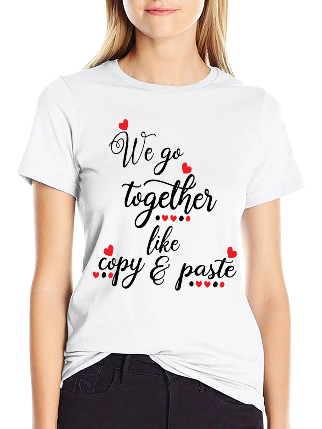 Matching Couple Copy & Paste T-Shirt
