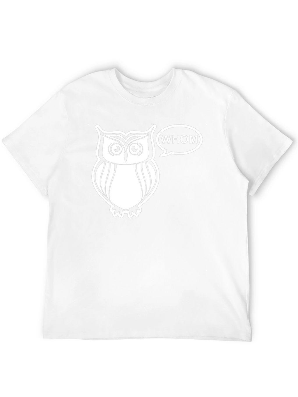 Whom Owl Graphic Tee - Black Cotton T-Shirt