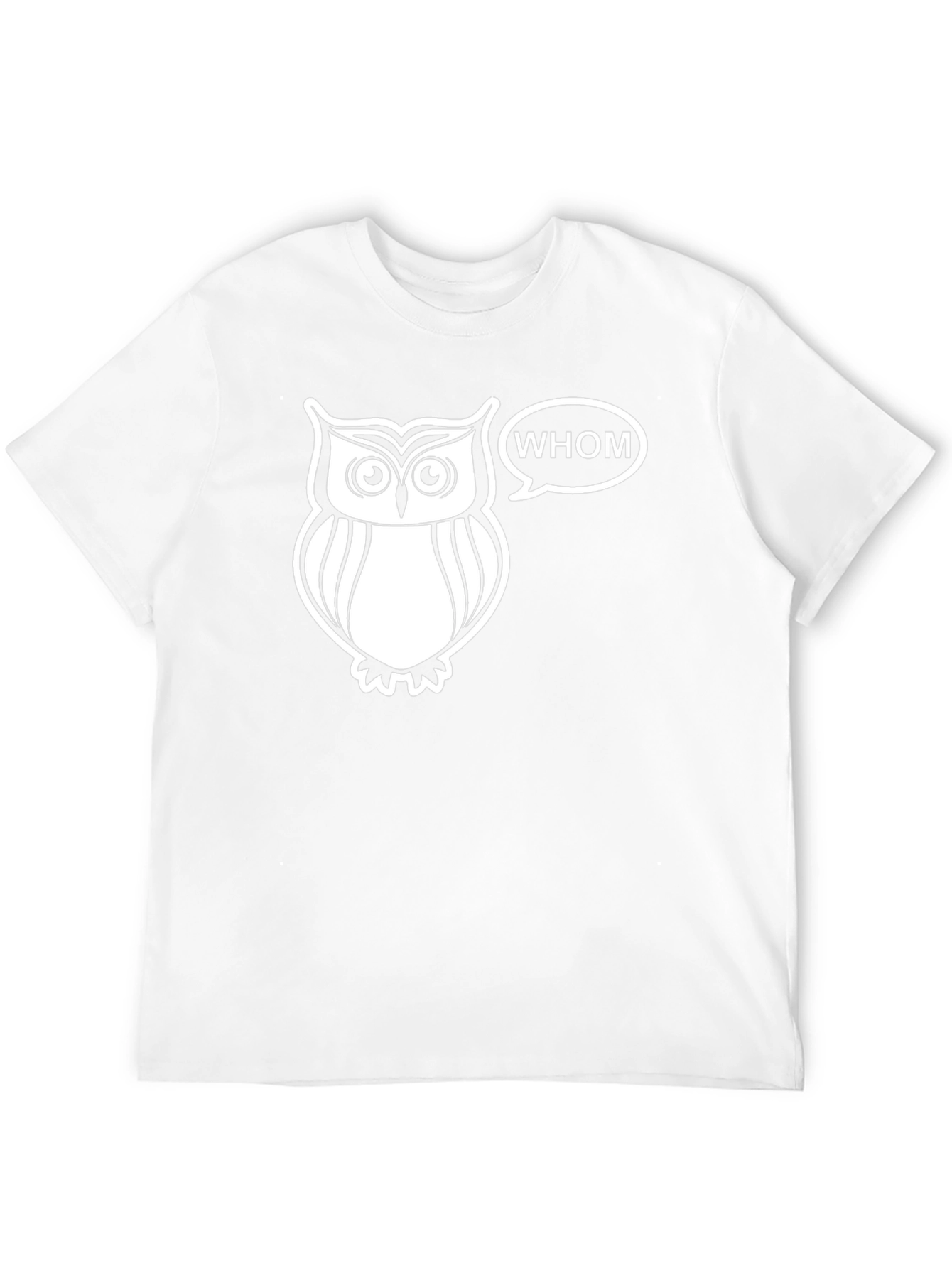 Whom Owl Graphic Tee - Black Cotton T-Shirt