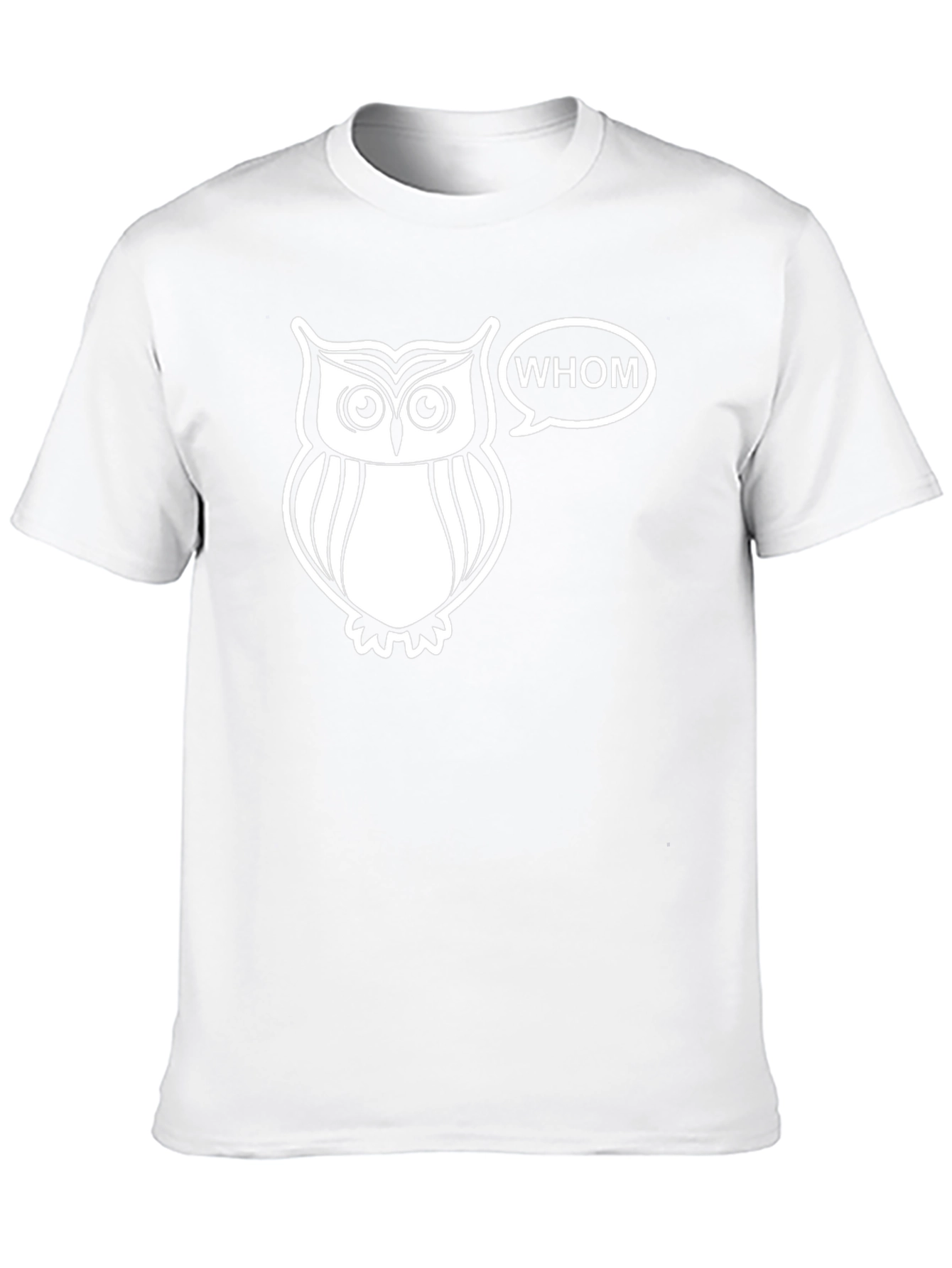 Whom Owl Graphic Tee - Black Cotton T-Shirt