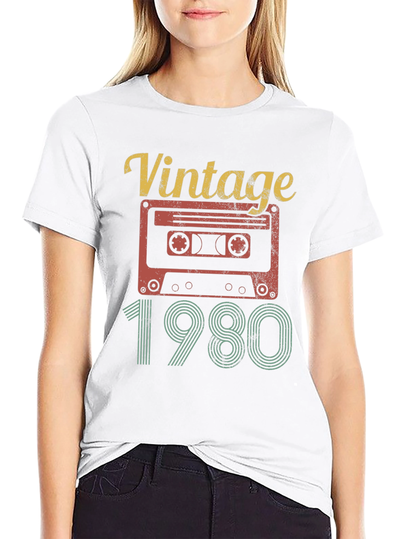 Vintage 1980 Cassette Tape Graphic Tee