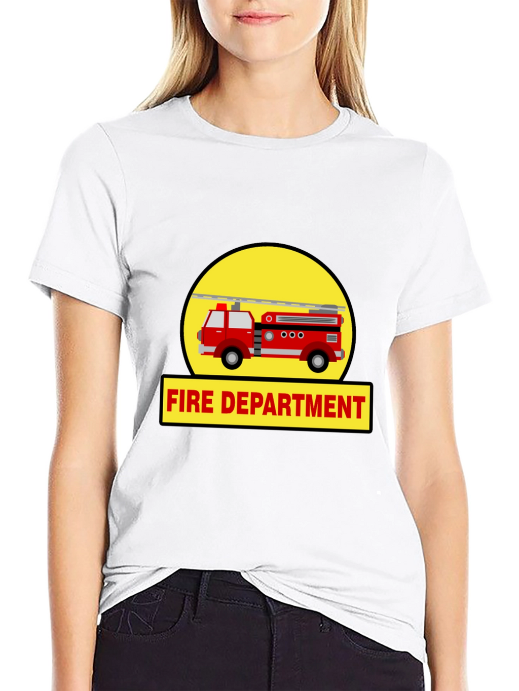 Fire Department Truck Graphic Tee