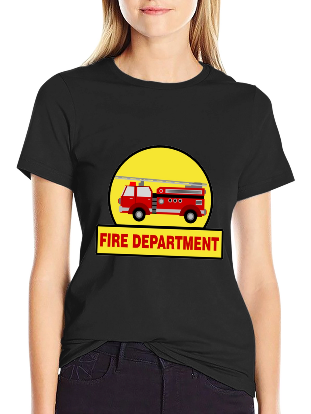 Fire Department Truck Graphic Tee