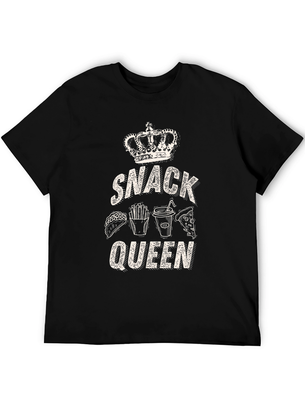 Snack Queen Black T-Shirt