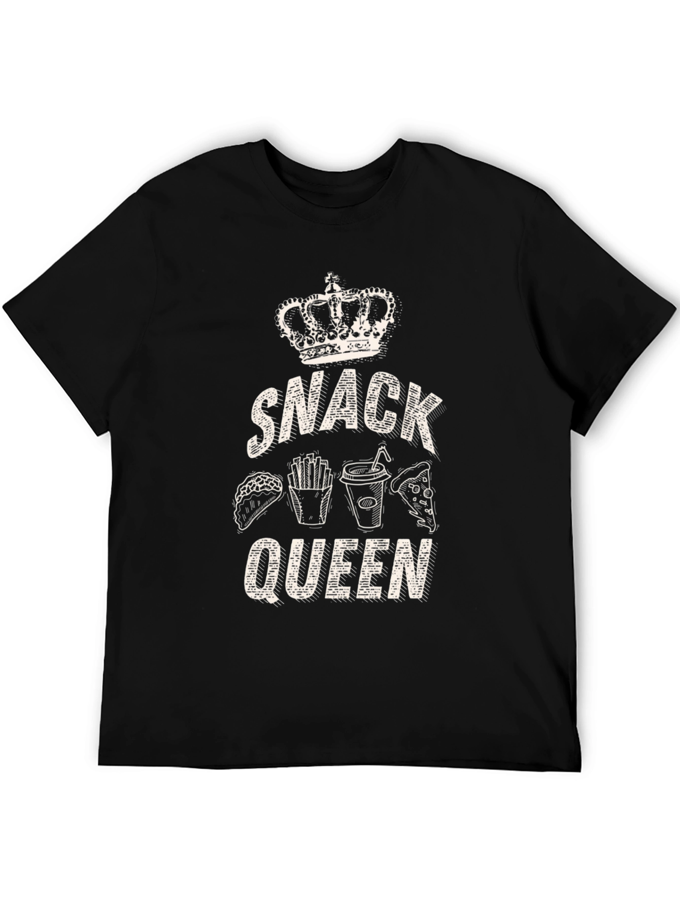 Snack Queen Black T-Shirt