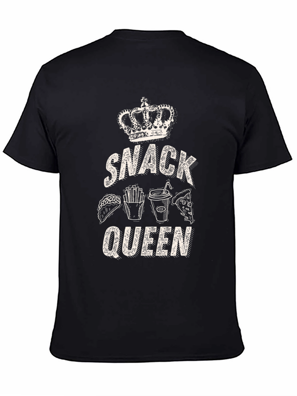 Snack Queen Black T-Shirt