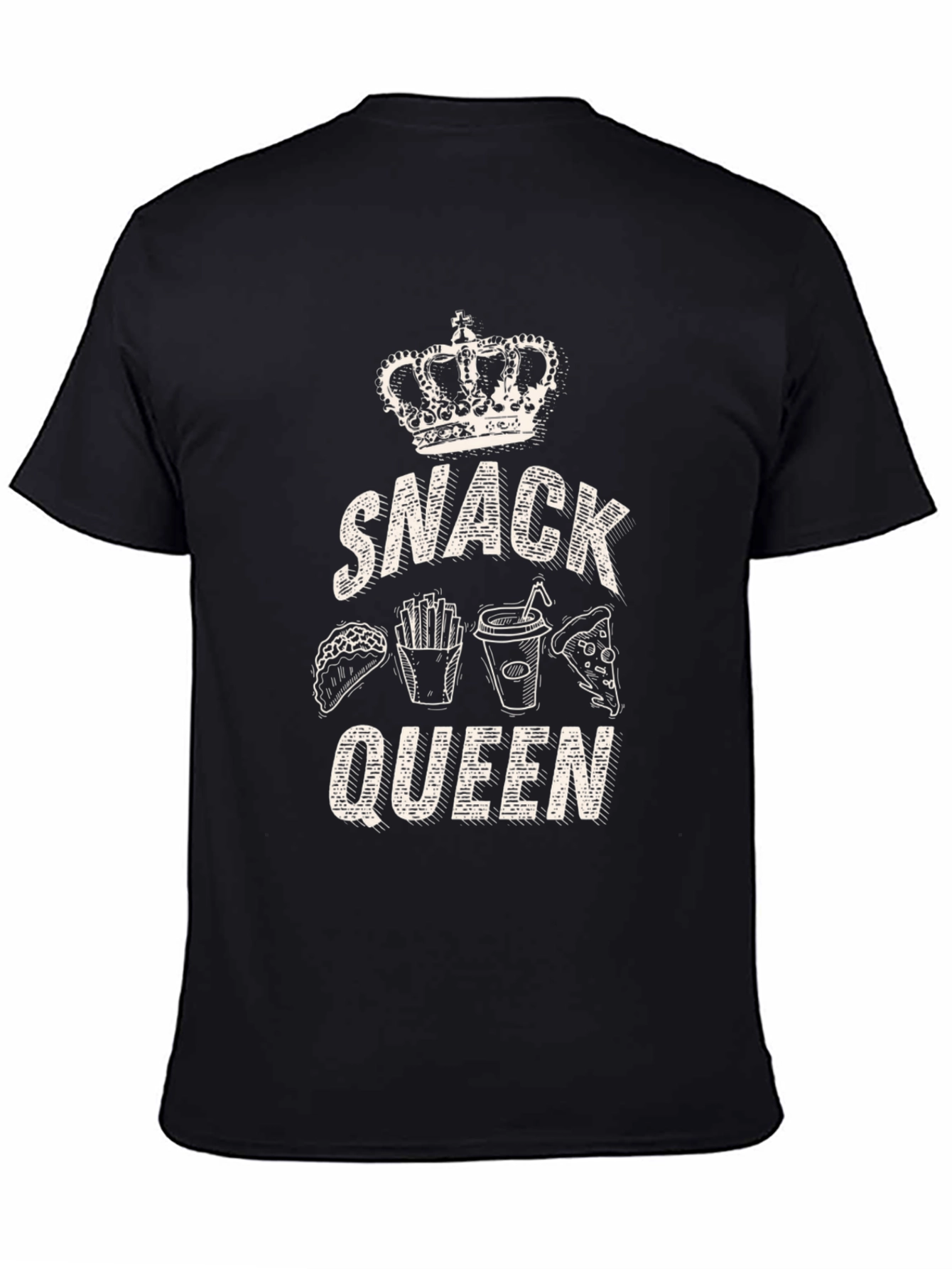 Snack Queen Black T-Shirt