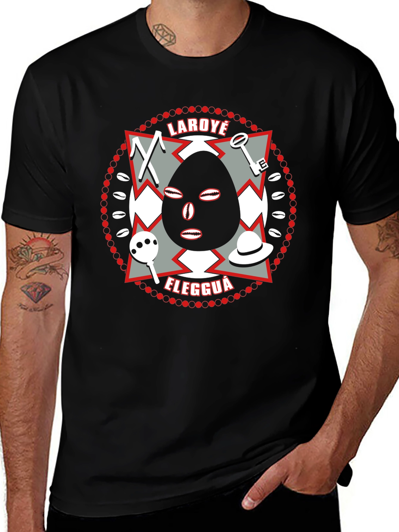 Laroye Eleggua T-Shirt - Orisha Elegua Design