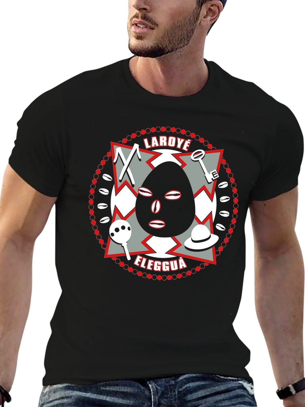 Laroye Eleggua T-Shirt - Orisha Elegua Design