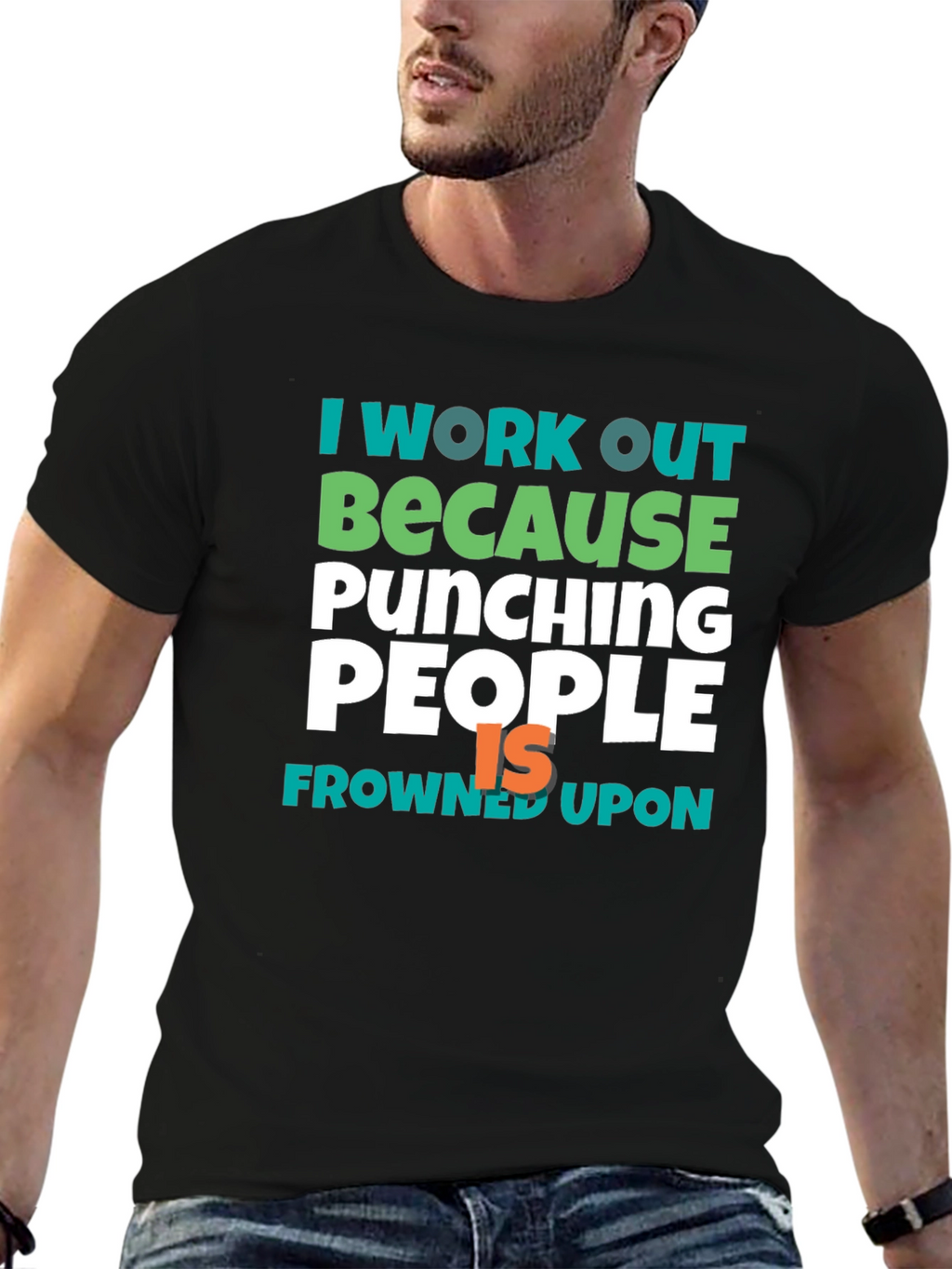 Workout Motivation Tee - Punching People