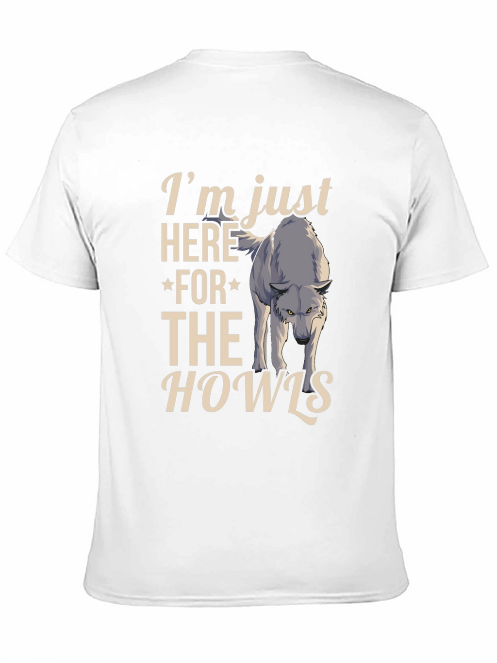 Wolf Howl Graphic Tee - Novelty T-Shirt