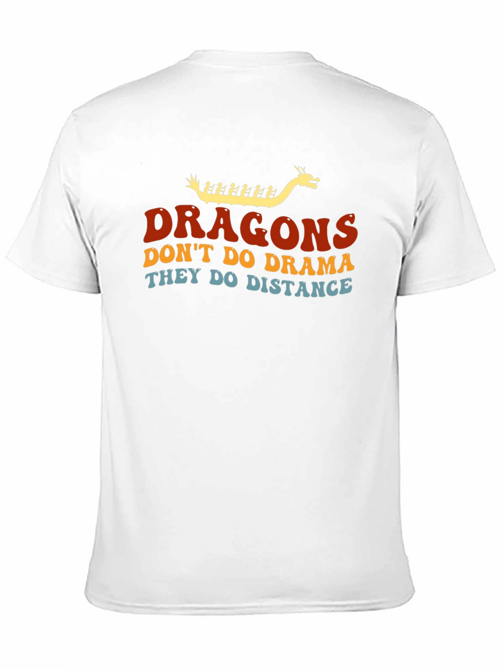 Dragons Distance T-Shirt - Black Crew Neck Tee