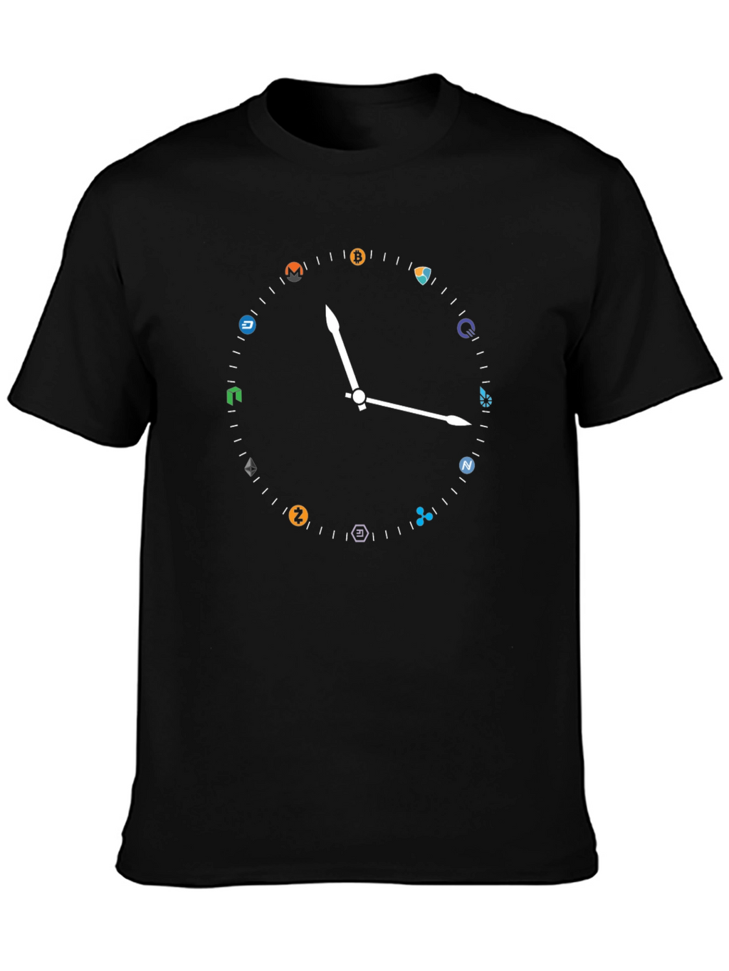 Crypto Clock T-Shirt - Bitcoin & Altcoins