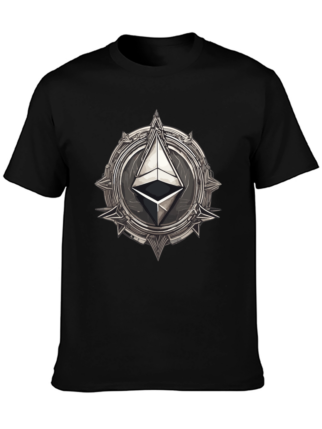 Ethereum Emblem Black T-Shirt