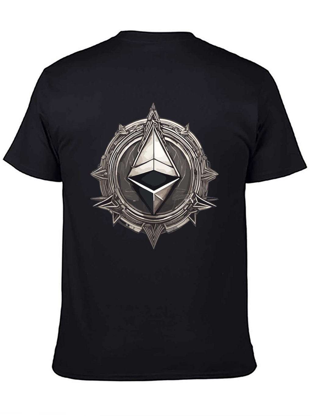 Ethereum Emblem Black T-Shirt