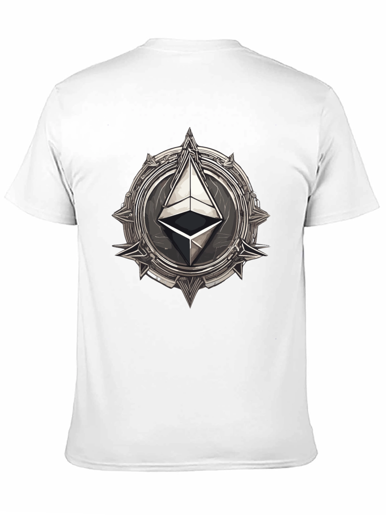 Ethereum Emblem Black T-Shirt