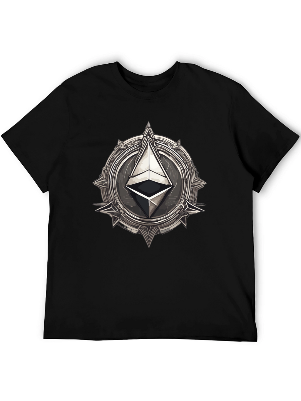 Ethereum Emblem Black T-Shirt