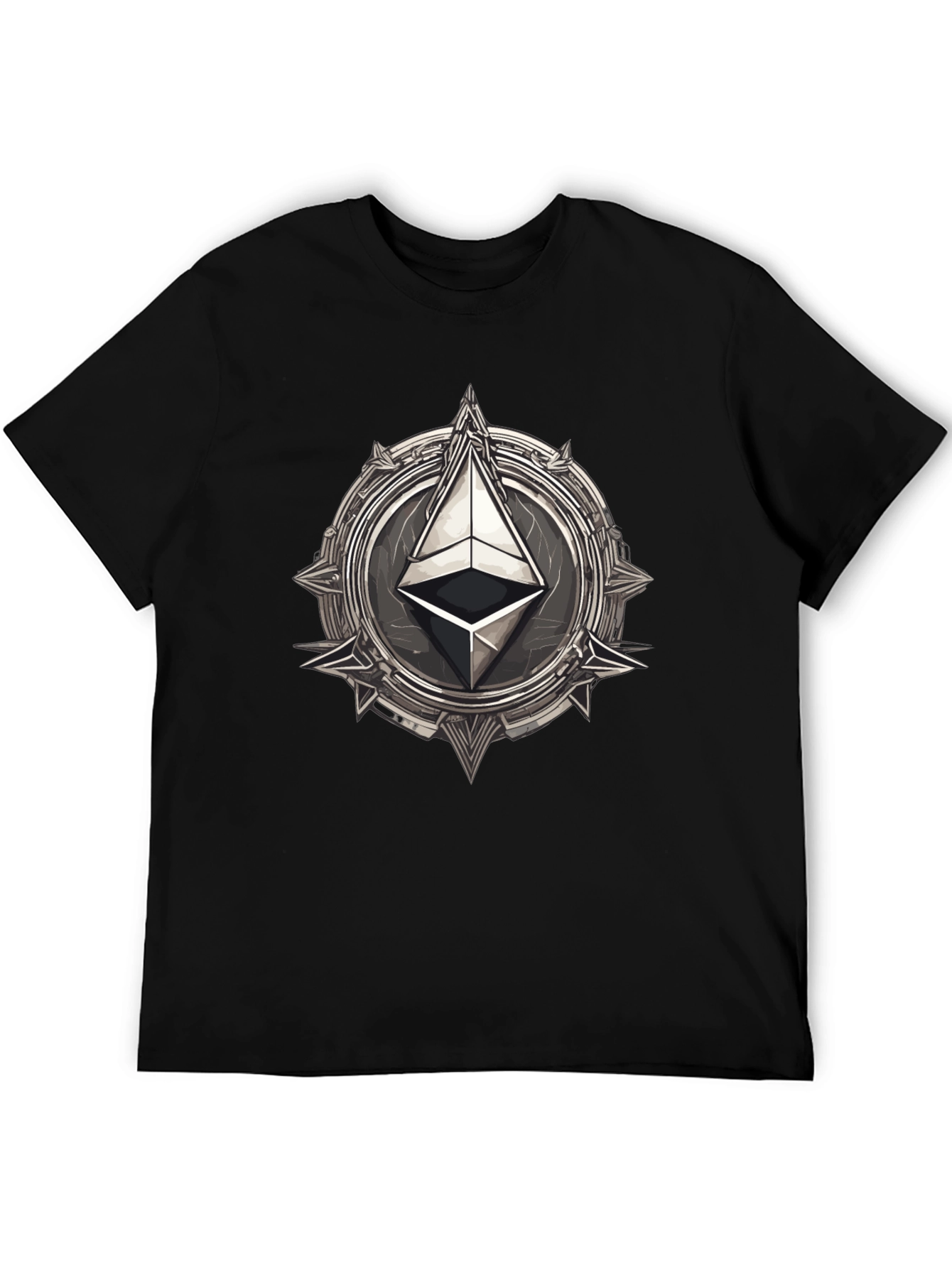 Ethereum Emblem Black T-Shirt