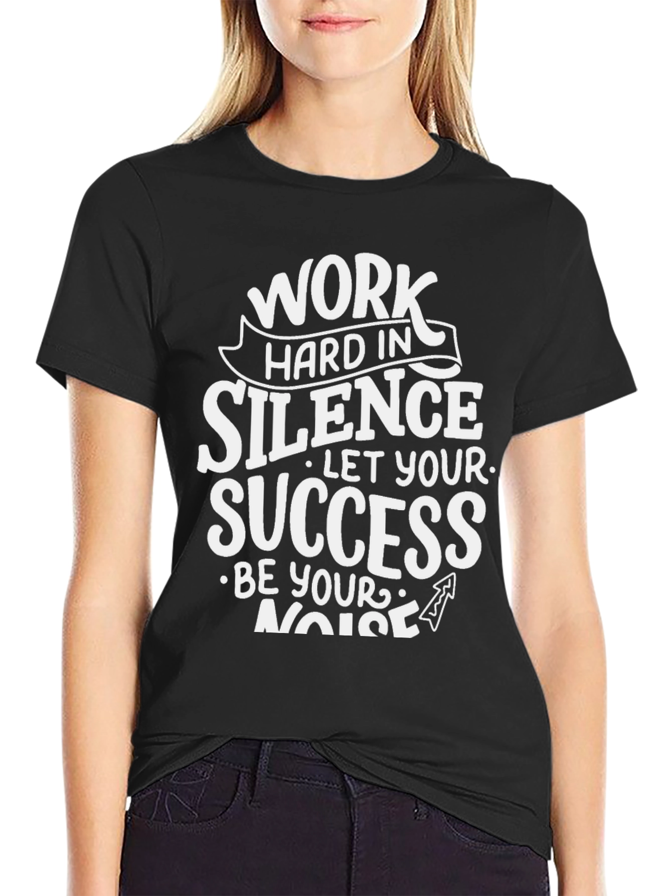 Work Hard in Silence Graphic T-Shirt