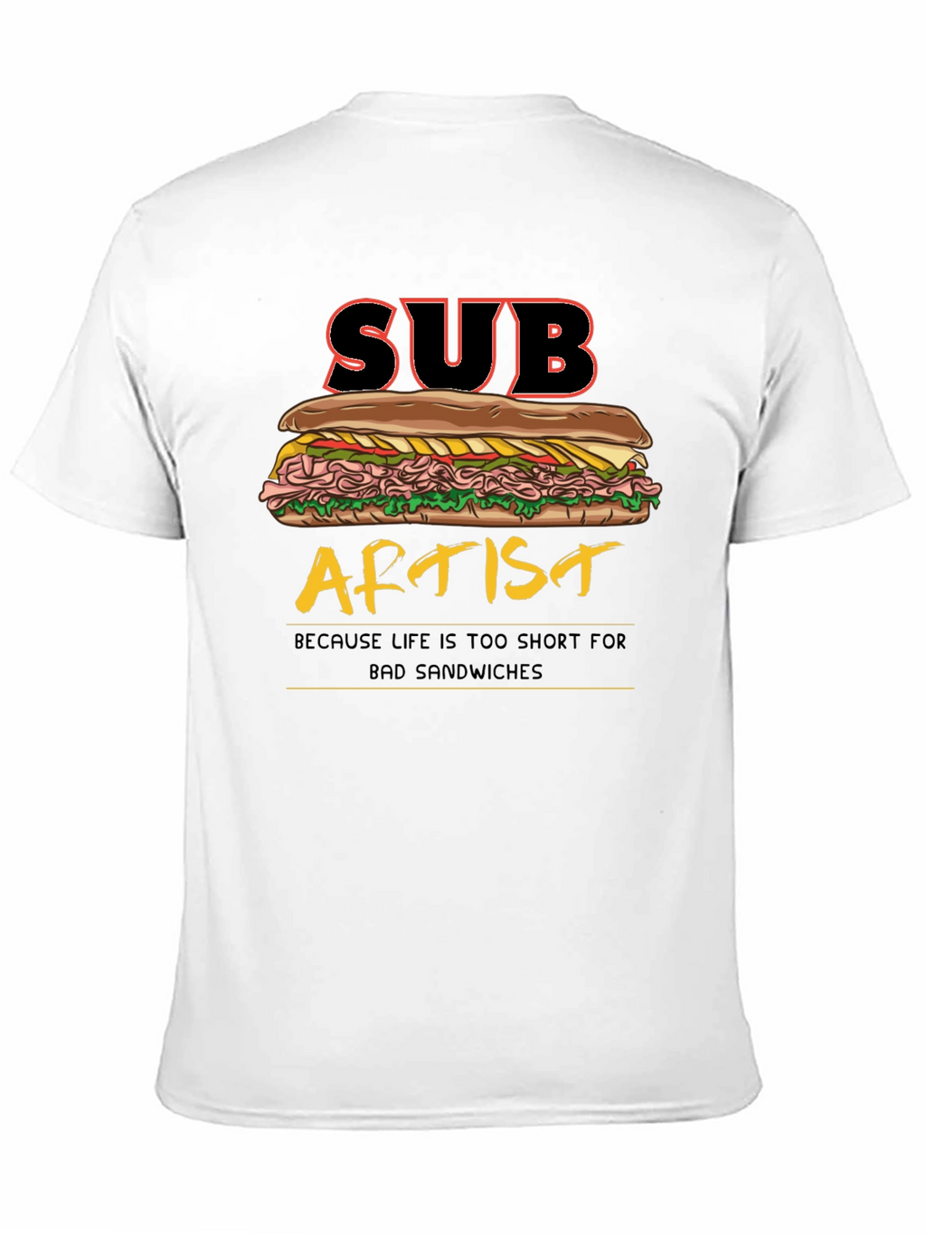 Sub Artist T-Shirt - Funny Sandwich Humor